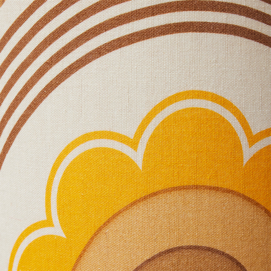 Lamp Shade, 70s Motif, Yellow Brown Orange, hkliving