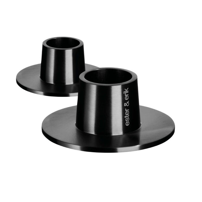 Matt Black candle holders