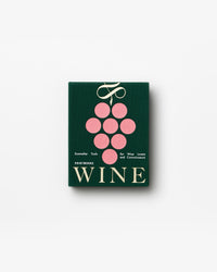 Green Wine Tools box with pink grape illustration