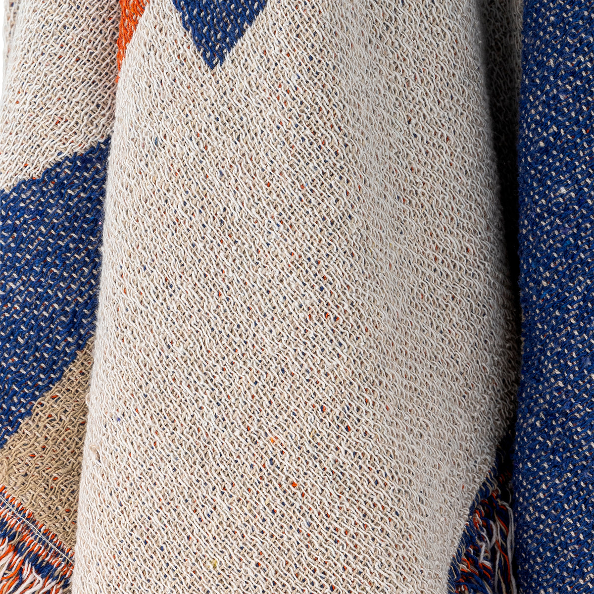 Close-up of woven texture and colour detail of Clarita Throw