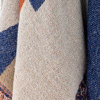 Close-up of woven texture and colour detail of Clarita Throw