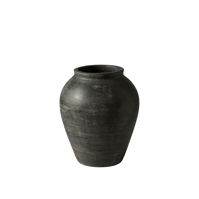 BAKU Vase Black Melange
