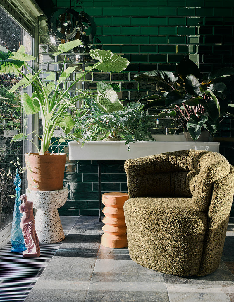 Stoneware Side Table