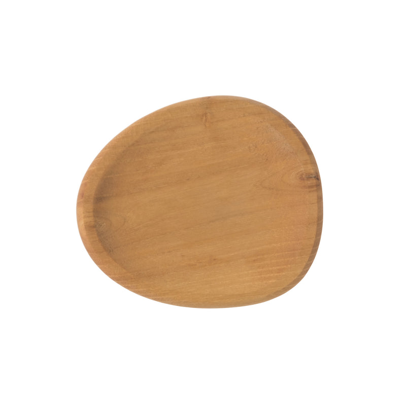 RAW Teak Wood Party Plate Set