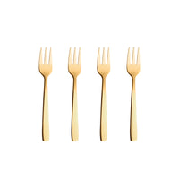 RAW Bestik Cake Fork Gold  (set of 4)