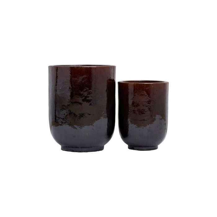 Planter Pho Dark Brown (Set of 2)