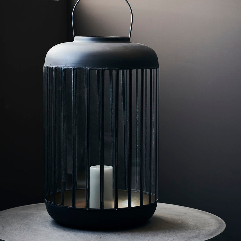 Lantern Pamal Black Antique L