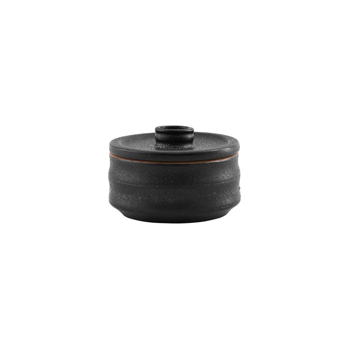 Storage Jar with Lid Black/Brown