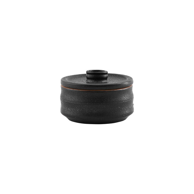 Storage Jar with Lid Black/Brown