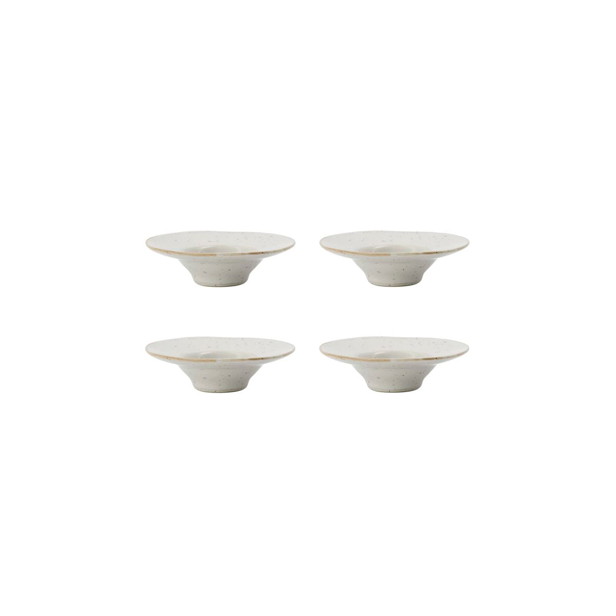 Egg Cup Pion Grey/White Set of 4