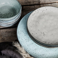 Cake Plate Rustic Grey/Blue