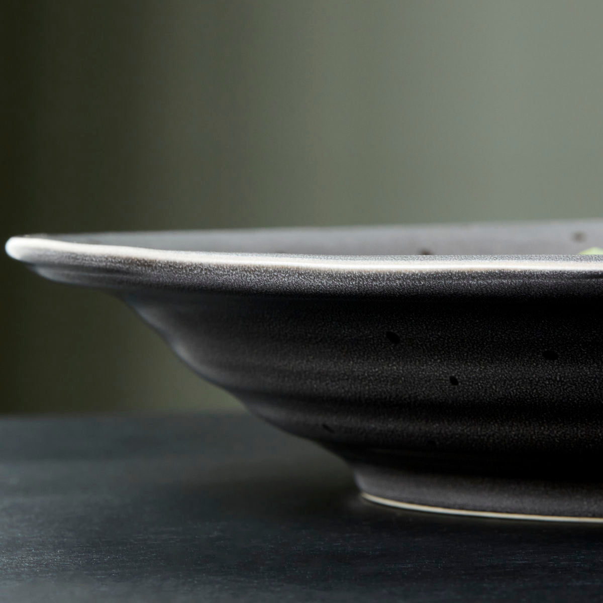 Soup Plate Rustic Dark Grey