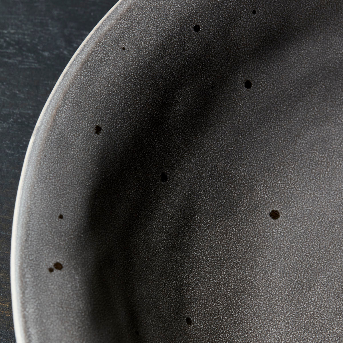 Soup Plate Rustic Dark Grey