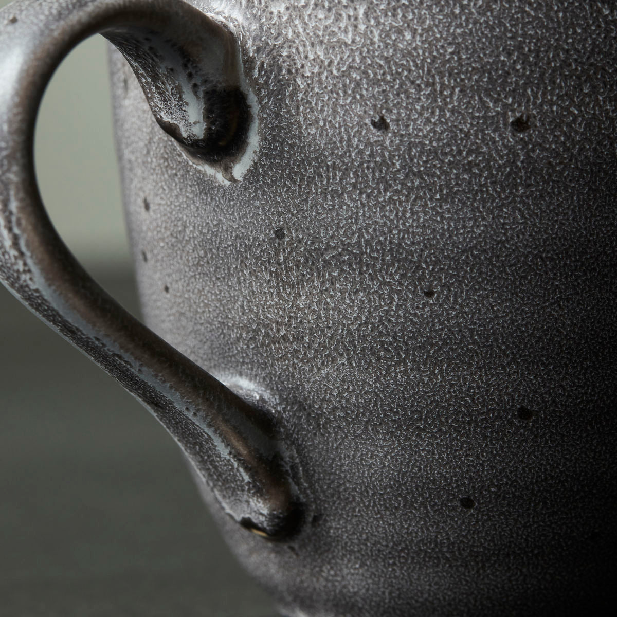 Rustic Ceramic Mug Dark Grey