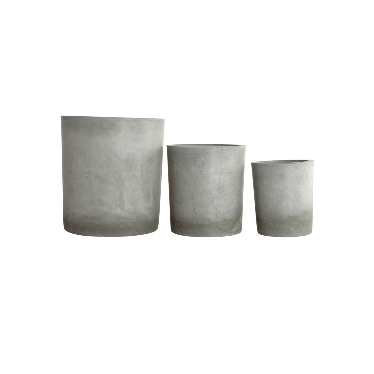 Concrete Planter Set of 3 Light grey