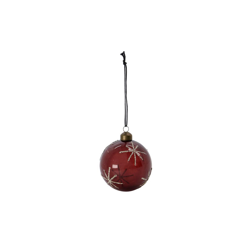 Ornament Star Burgundy