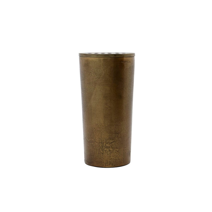 Flow Antique Brass Vase