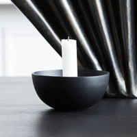 Candle Holder Crown Black