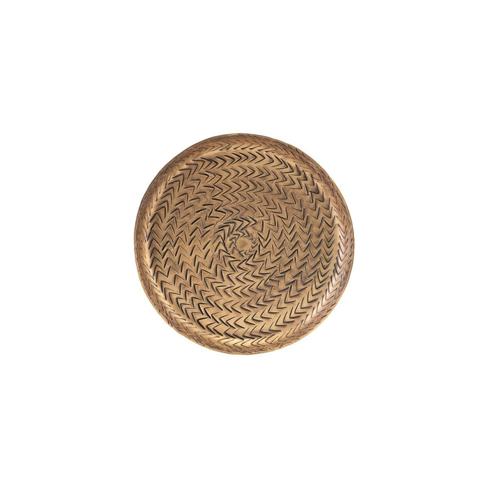 Tray Rattan Brass Finish M