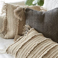 ANKITA Pillow Natural/Black 60x40