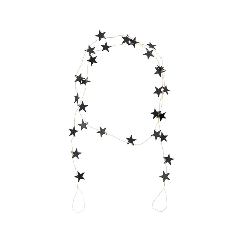 Stars Black Antique Garland