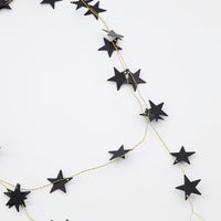 Stars Black Antique Garland