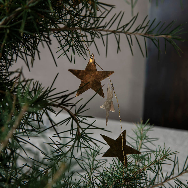 Stars  Antique Brass Garland