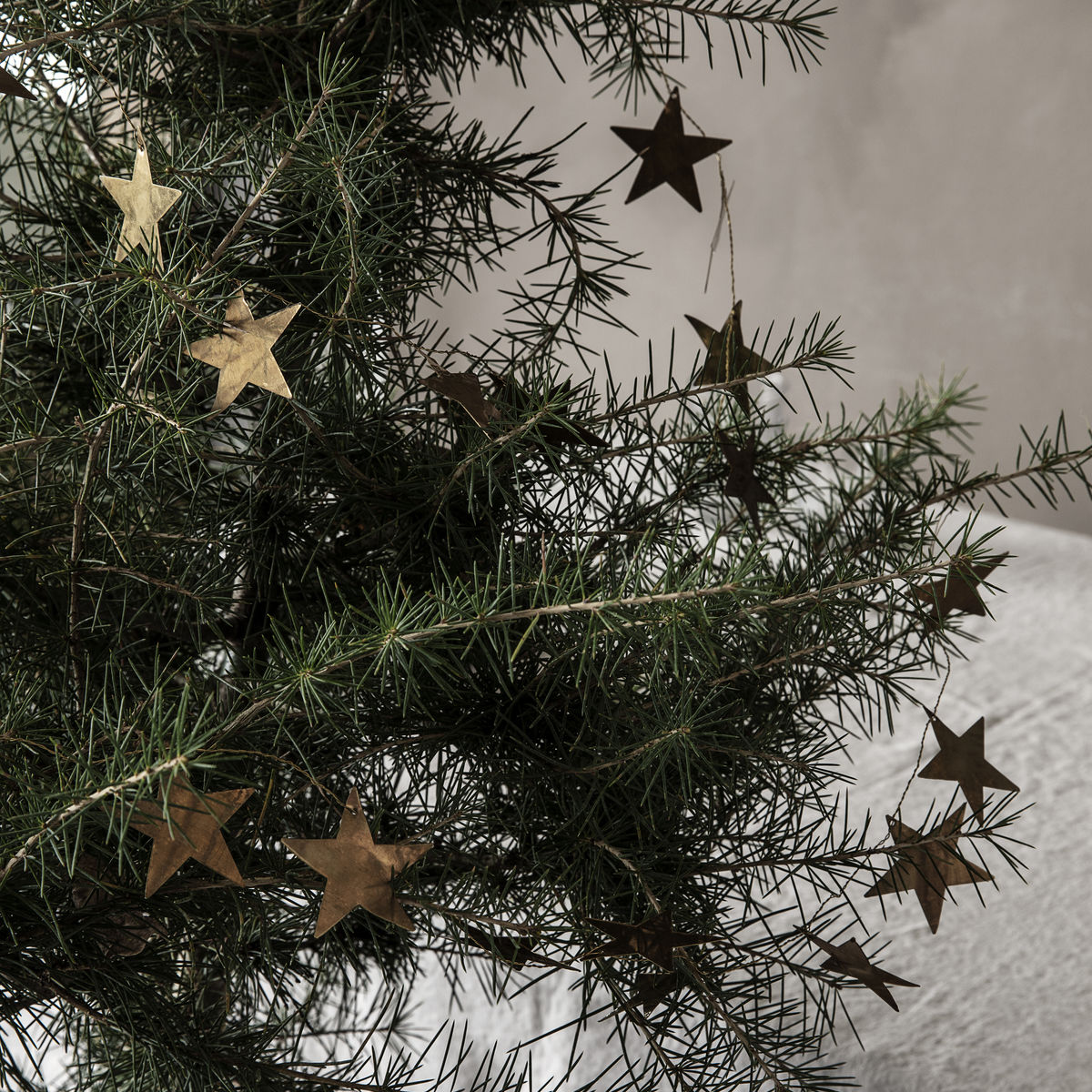 Stars  Antique Brass Garland