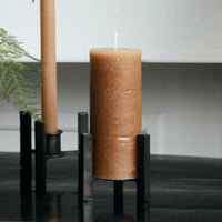 Pillar Candle Rustic Wax Camel (Set of 2)