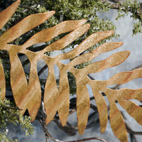 Ornament Tin Plate Leaf Antique gold