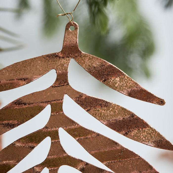 Ornament Tin Plate Leaf Brass