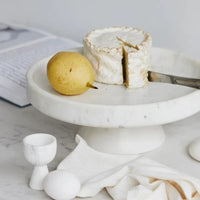 IMATRA Dish on Base White Marble