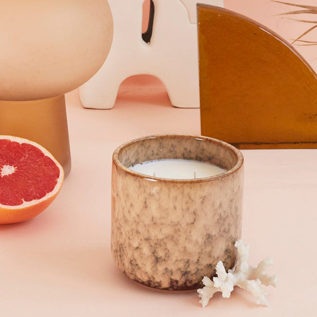 hkliving candle with grapefruit and other scents