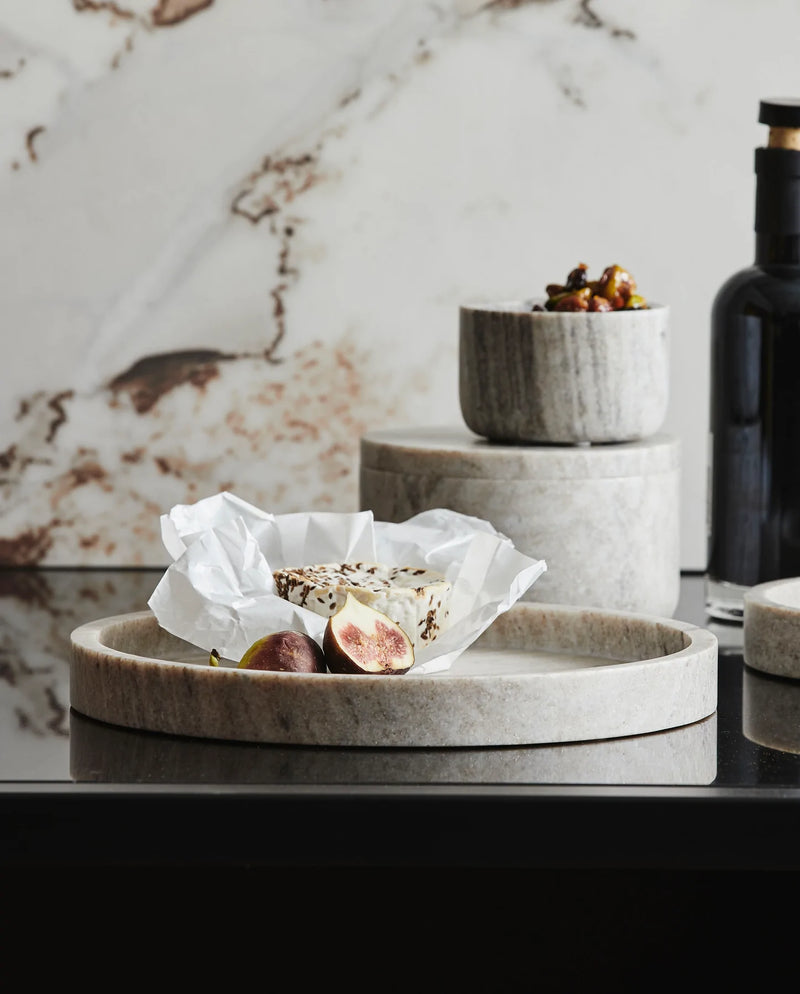 Vinga Dish Large Brown Marble