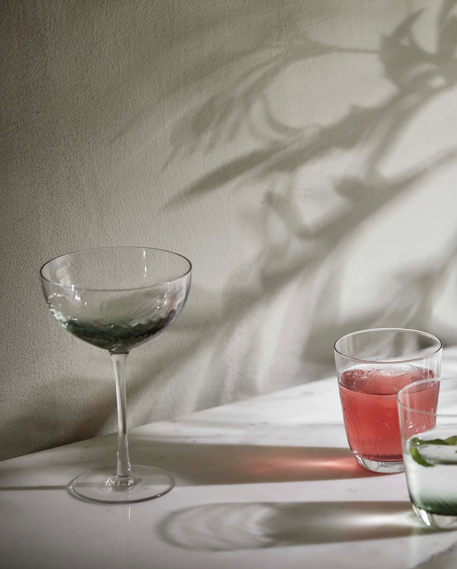 Garo Cocktail Glass Green