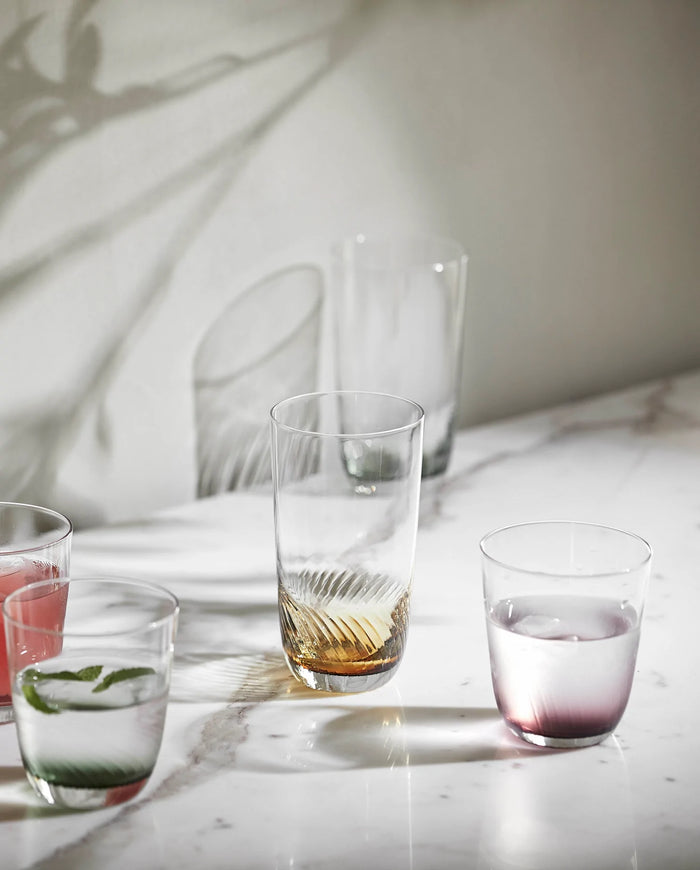 Garo Tall Drinking Glass Green