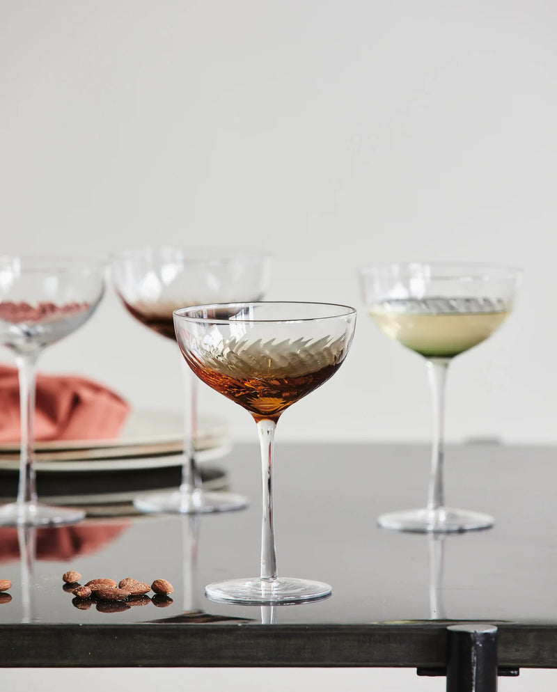 Garo Cocktail Glass Amber