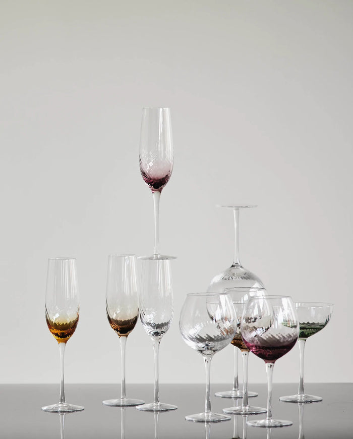 Garo Champagne Glass Amber