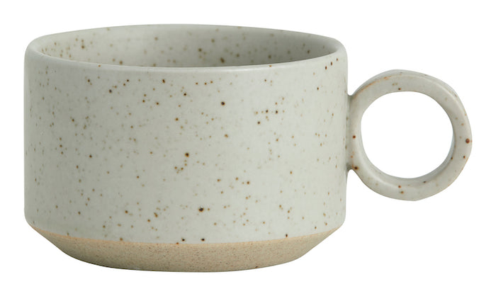 Grainy Tea Cup w Handle Sand