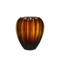 WAVE Vase S Brown