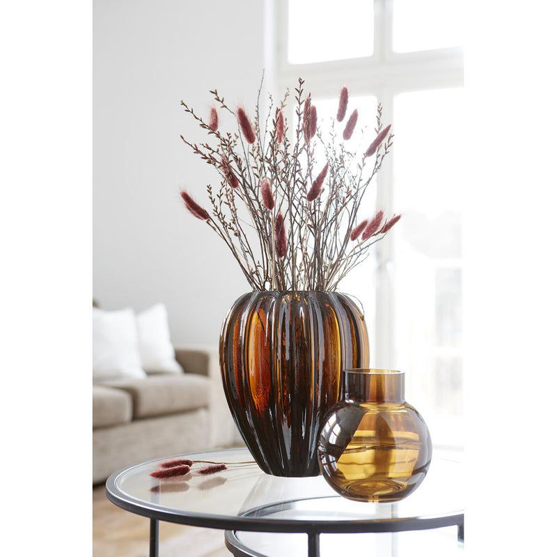 WAVE Vase S Brown