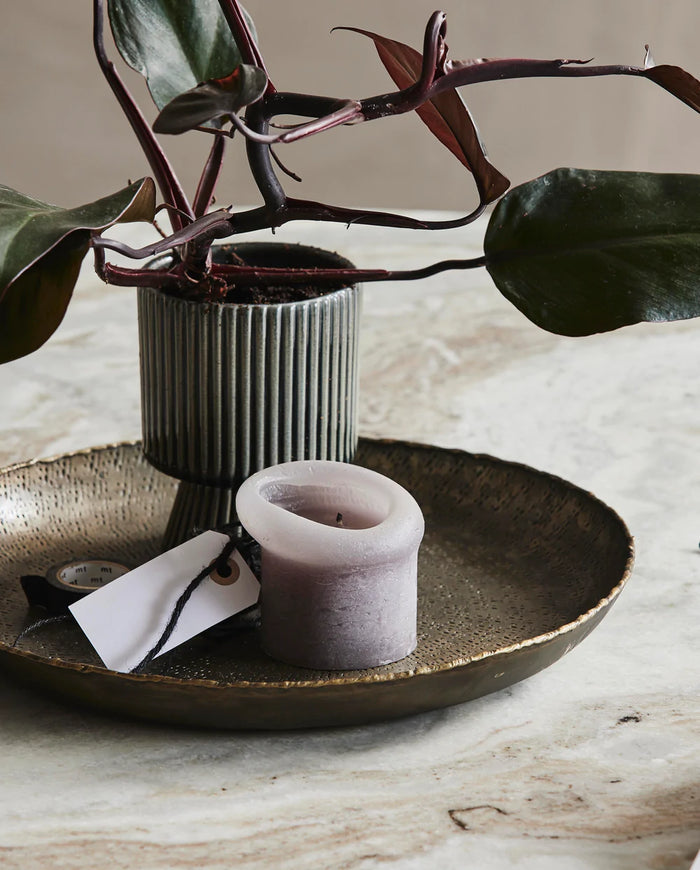 Danna Round Tray Antique Brass