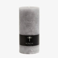 Grey Pillar candle