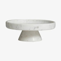 IMATRA Dish on Base White Marble