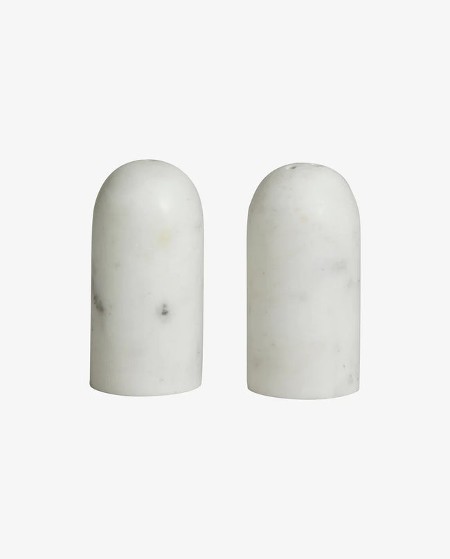 Sumak Salt/Pepper Shakers White Marble