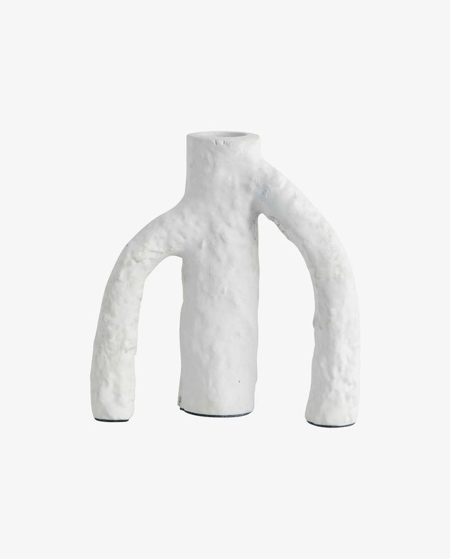 Mahe Candle Holder White Small