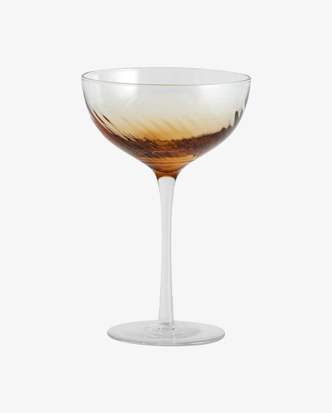 Garo Cocktail Glass Amber