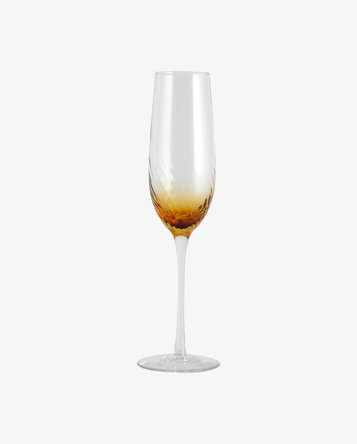 Garo Champagne Glass Amber