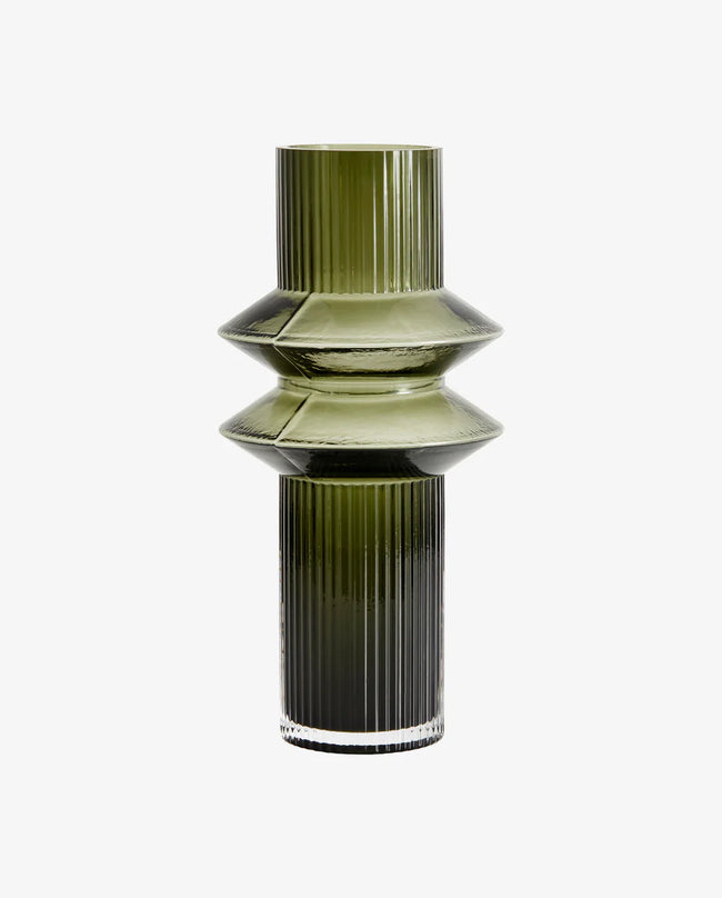 Rilla Vase Glass Clear Green M