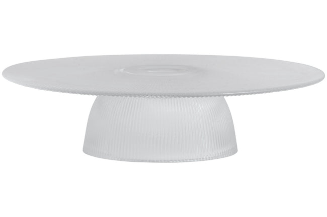Glass Fig Cake Stand Clear